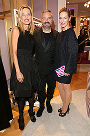 Nina Ruge, Designer Adrian Runhof und Lisa Martinek
